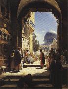 At the Entrance to the Temple Mount, Jerusalem